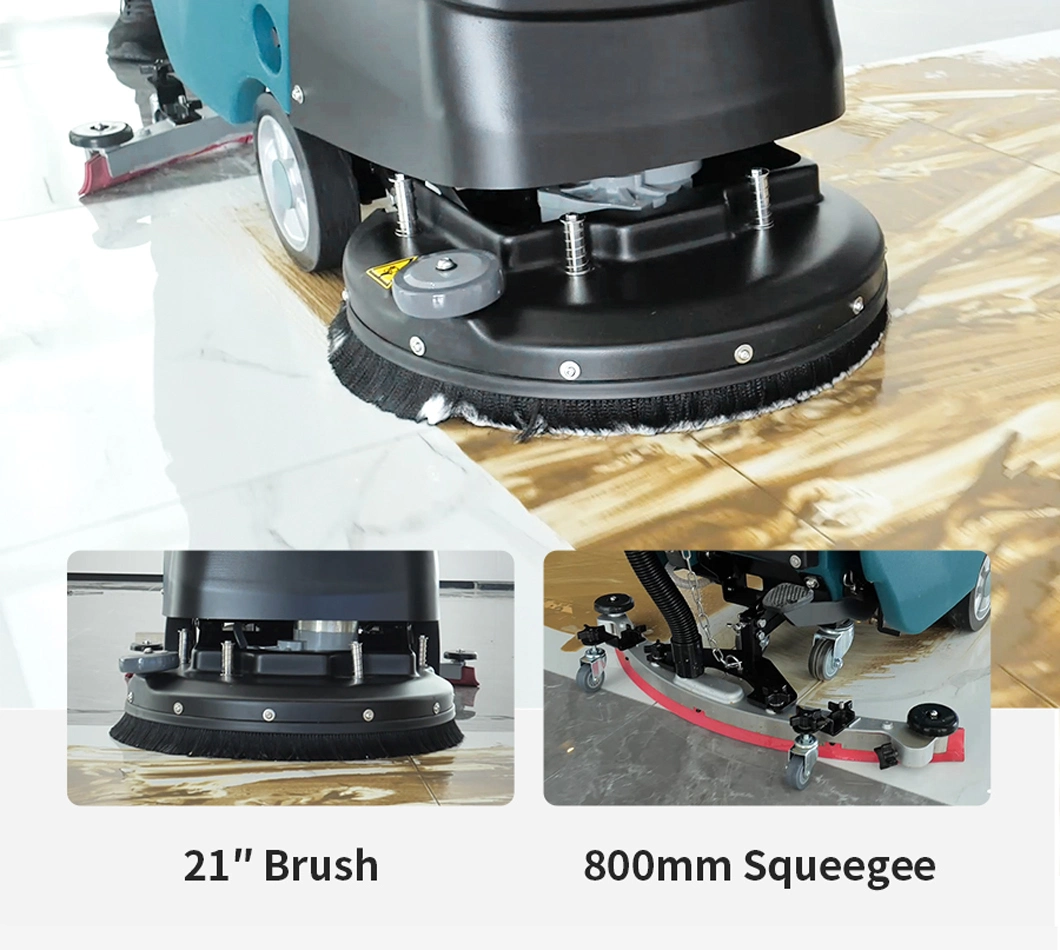 Industrial Commercial Walk-Behind Scrubber Dryer Floor Cleaning