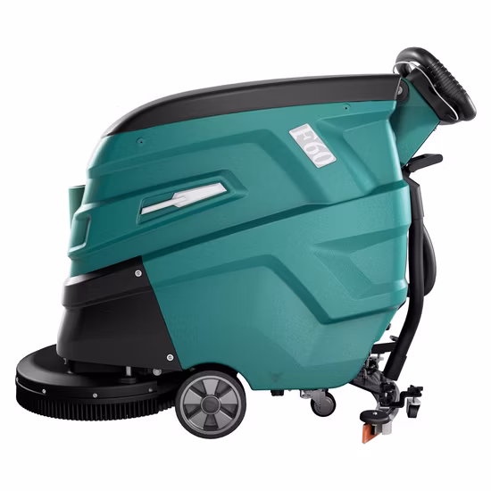 Тихая ручная автоматическая поломоечная машина для коммерческой уборки.